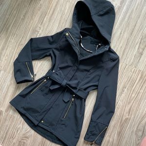 Steve Madden fleece lined Black Coat with Hood